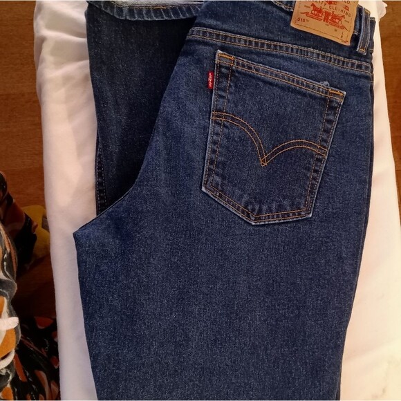 Vintage Levi 515 Boot Cut Low Rise Dark Wash Jeans sz 14M - Picture 2 of 9